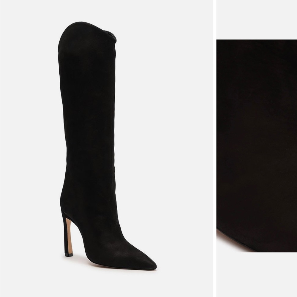 NWT Schutz Maryana Sculpt Pointed Toe High Heel Boots